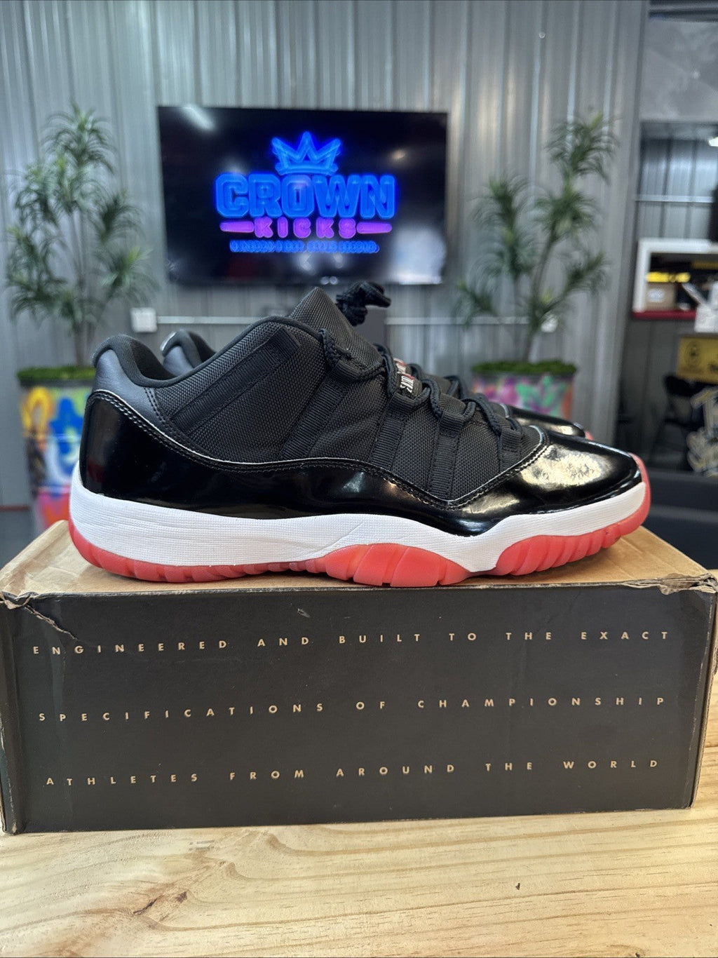 "BRED" Size 13 - Air Jordan 11 Retro Low 2025 | Wore Once - product image from the listing.