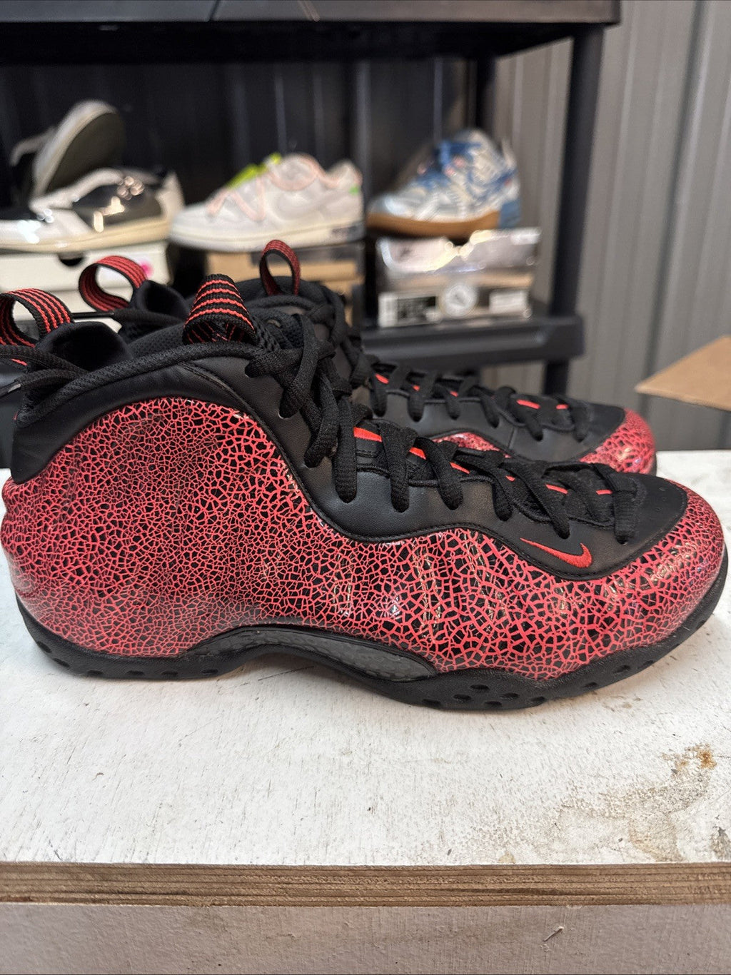 Nike Air Foamposite One Cracked Lava | Replacement Box - Size 8.5 - product image from the listing.