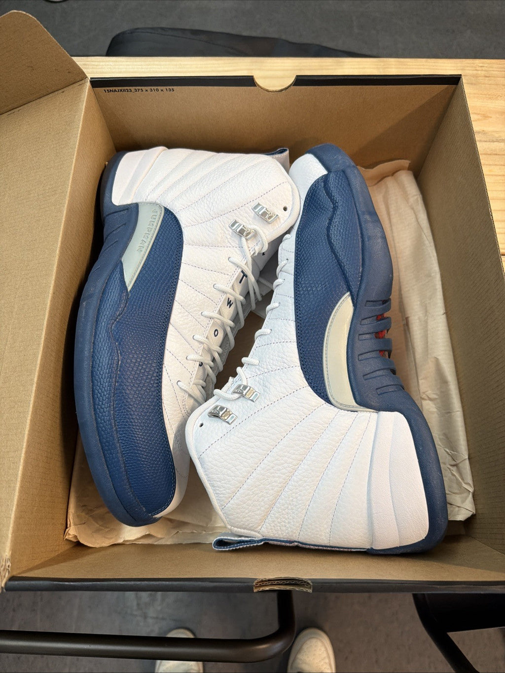 French Blue Size 14 - Jordan 12 - product image from the listing.