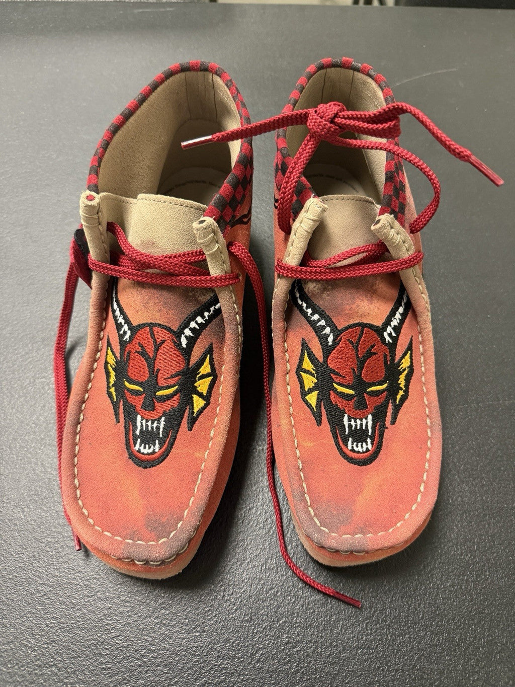 Men's Clarks Wallabee EVO x Stranger Things Hellfire Club - Size 8 - product image from the listing.