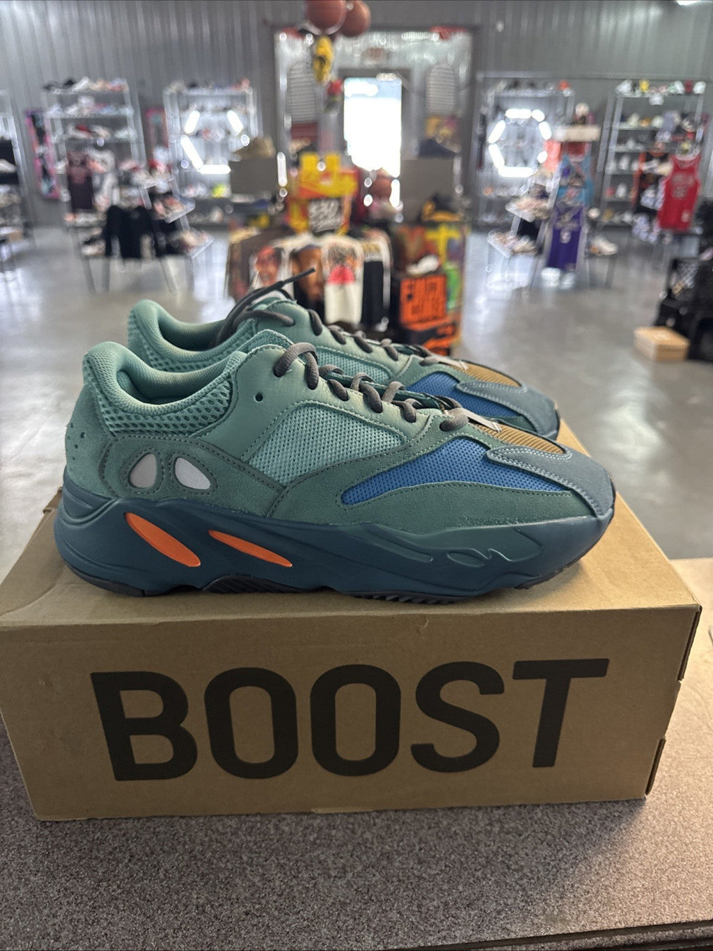 Adidas Yeezy Boost 700 Faded Azure | Wore Once - Size 11 - product image from the listing.