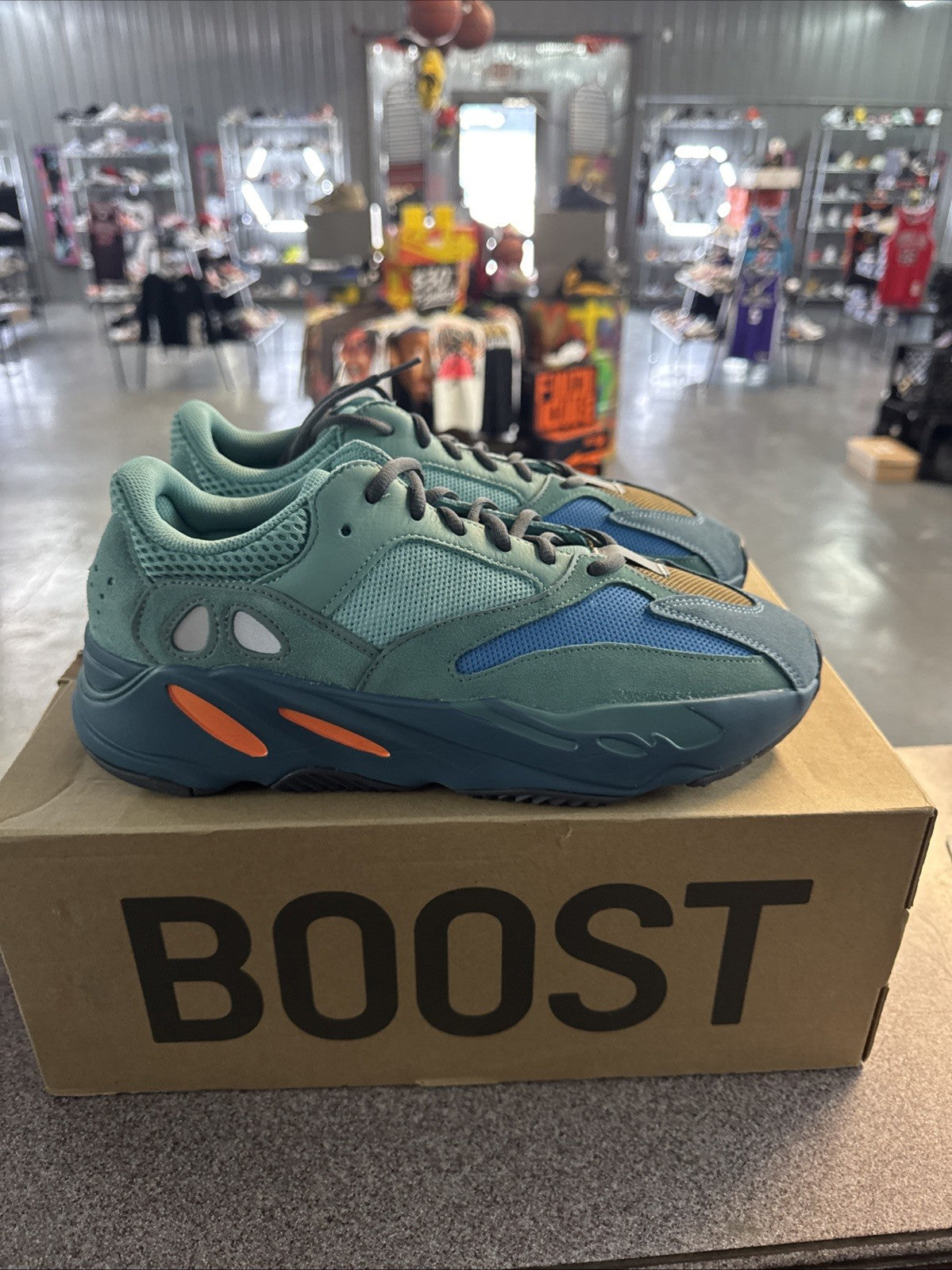 Adidas Yeezy Boost 700 Faded Azure | Wore Once - Size 11 - product image from the listing.