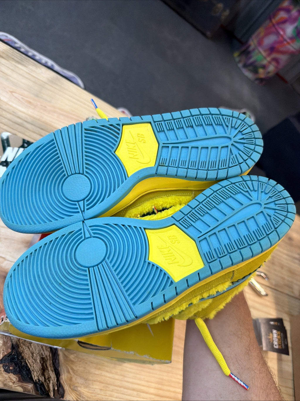 Nike Dunk Low SB x Grateful Dead Yellow Bear - Size 8.5 - product image from the listing.