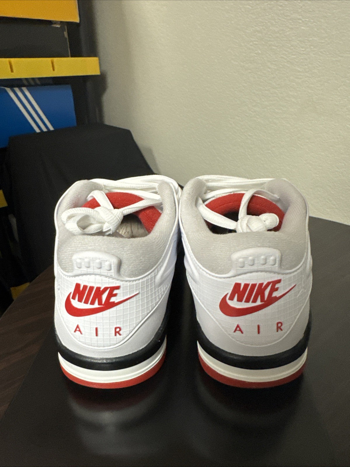 Men's Jordan 4 RM White Varsity Red Fire Red Shoes Size 11 | No Box - product image from the listing.