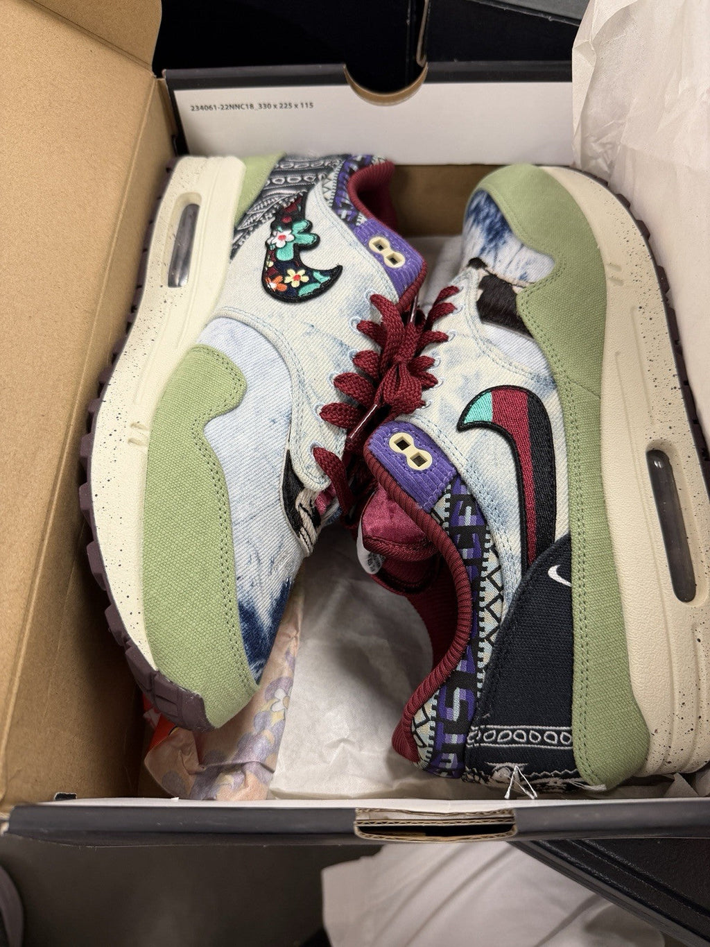 Nike Air Max 1 SP x Concepts Mellow Used . All Laces And Accessories - Size 11 - product image from the listing.