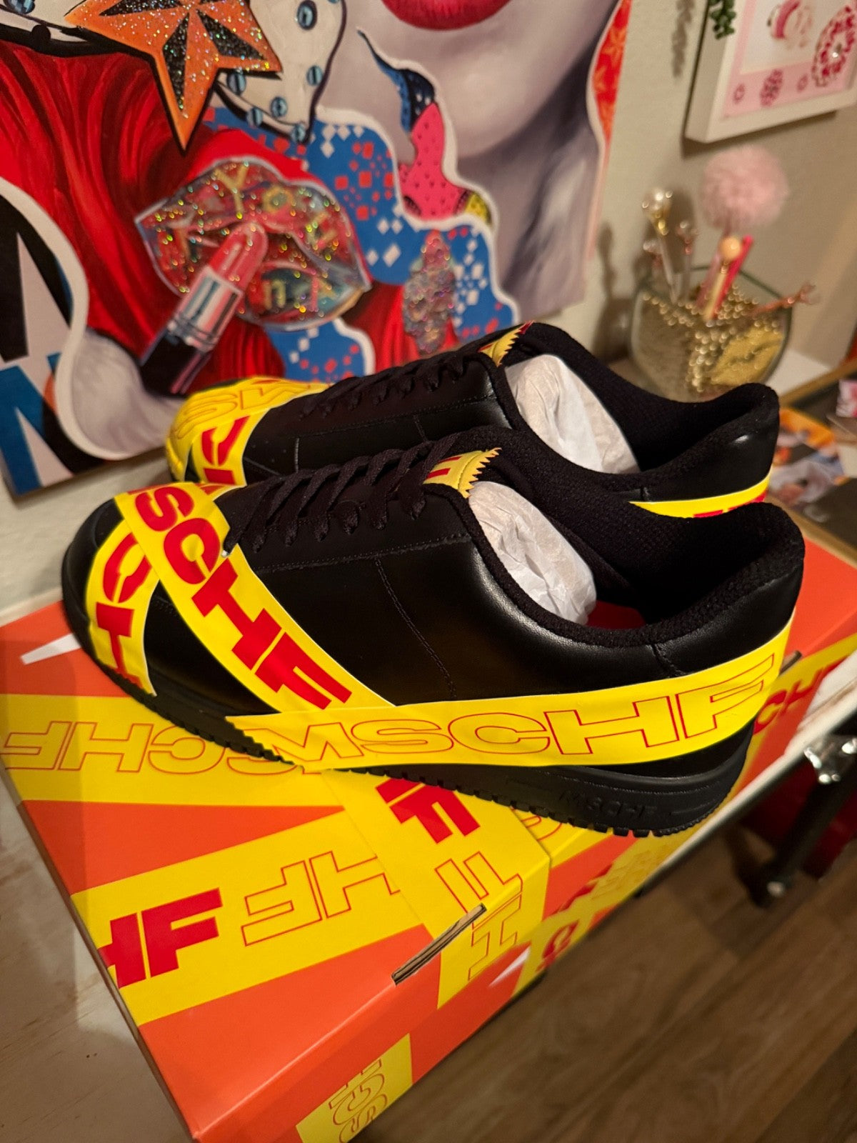 Men's MSCHF TAP3 Shoe Size 9 with Tape Brand New - product image from the listing.