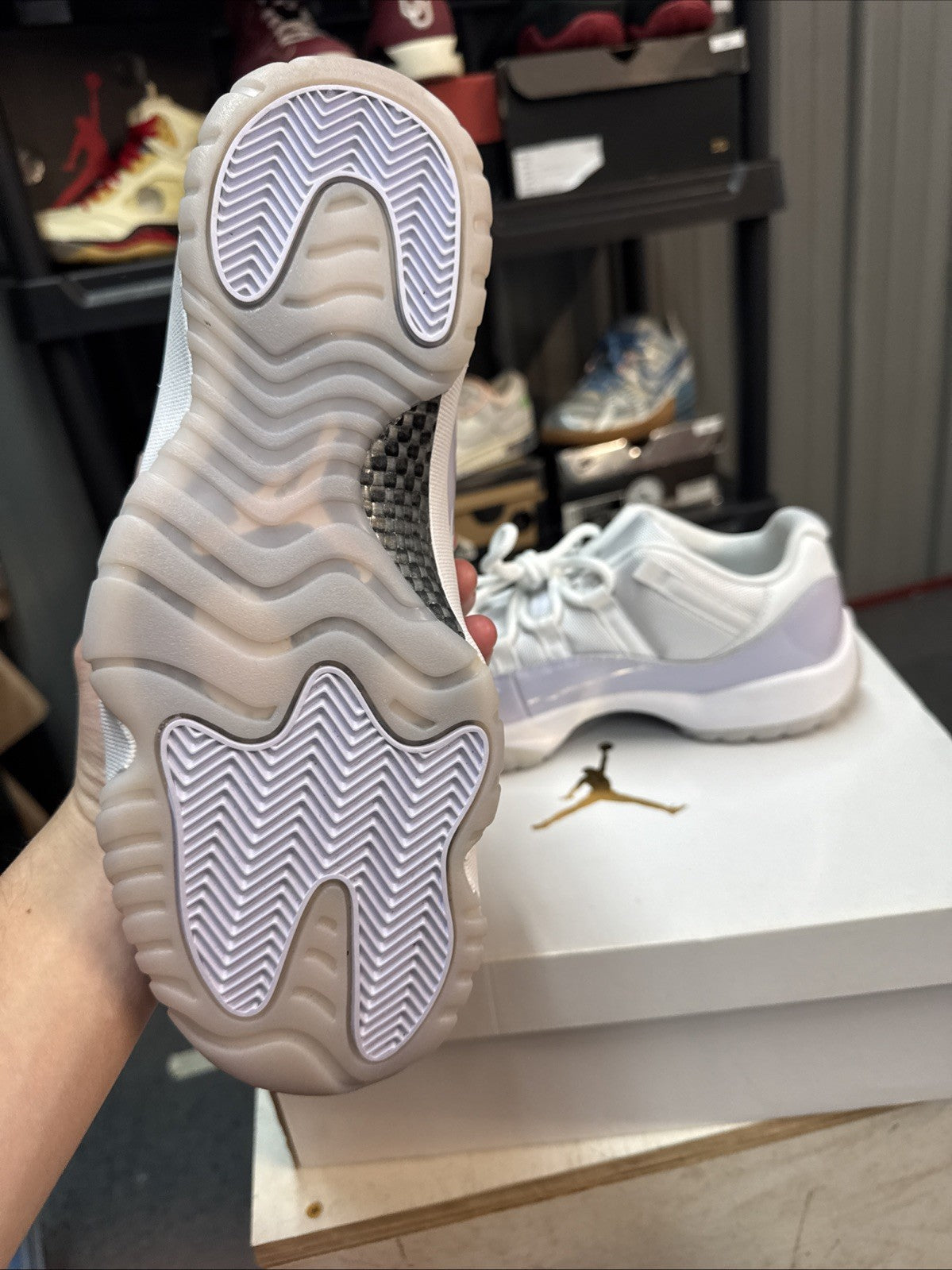 Women's Size 12 (10.5 Men's) Pure Violet Air Jordan 11 Retro Low - product image from the listing.