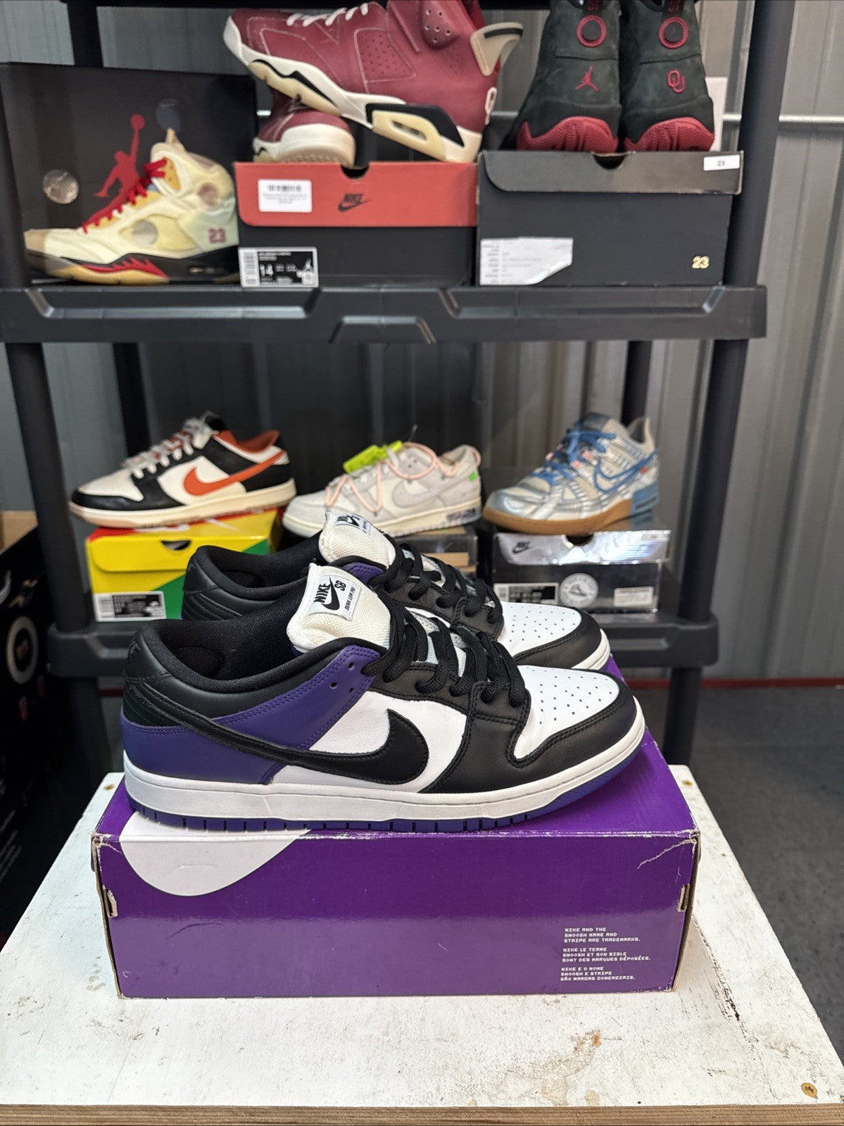 "COURT PURPLE" Size 12 - NIKE SB DUNK LOW - product image from the listing.