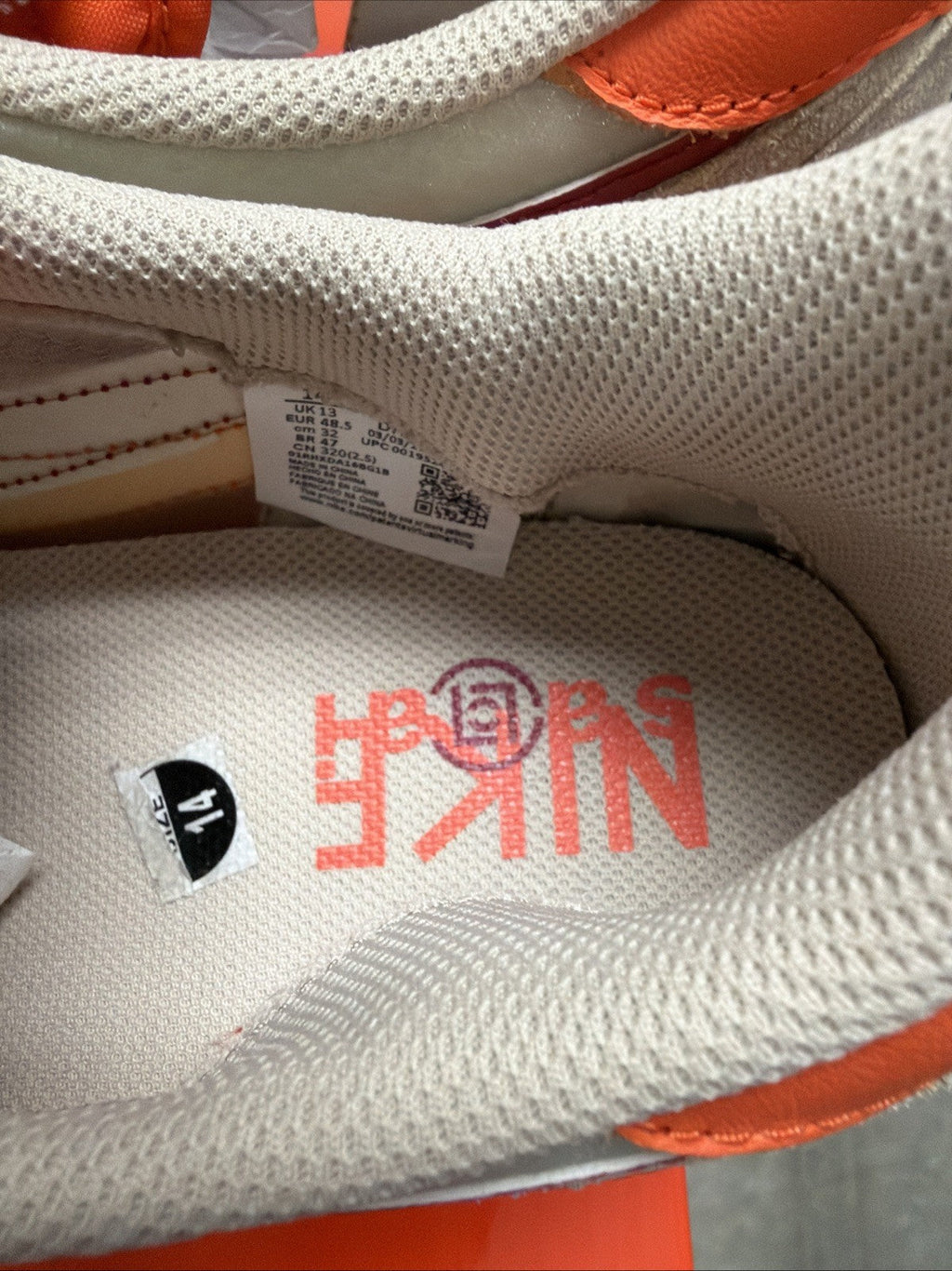 "Net Orange Blaze" Nike LD Waffle x Clot x sacai - product image from the listing.