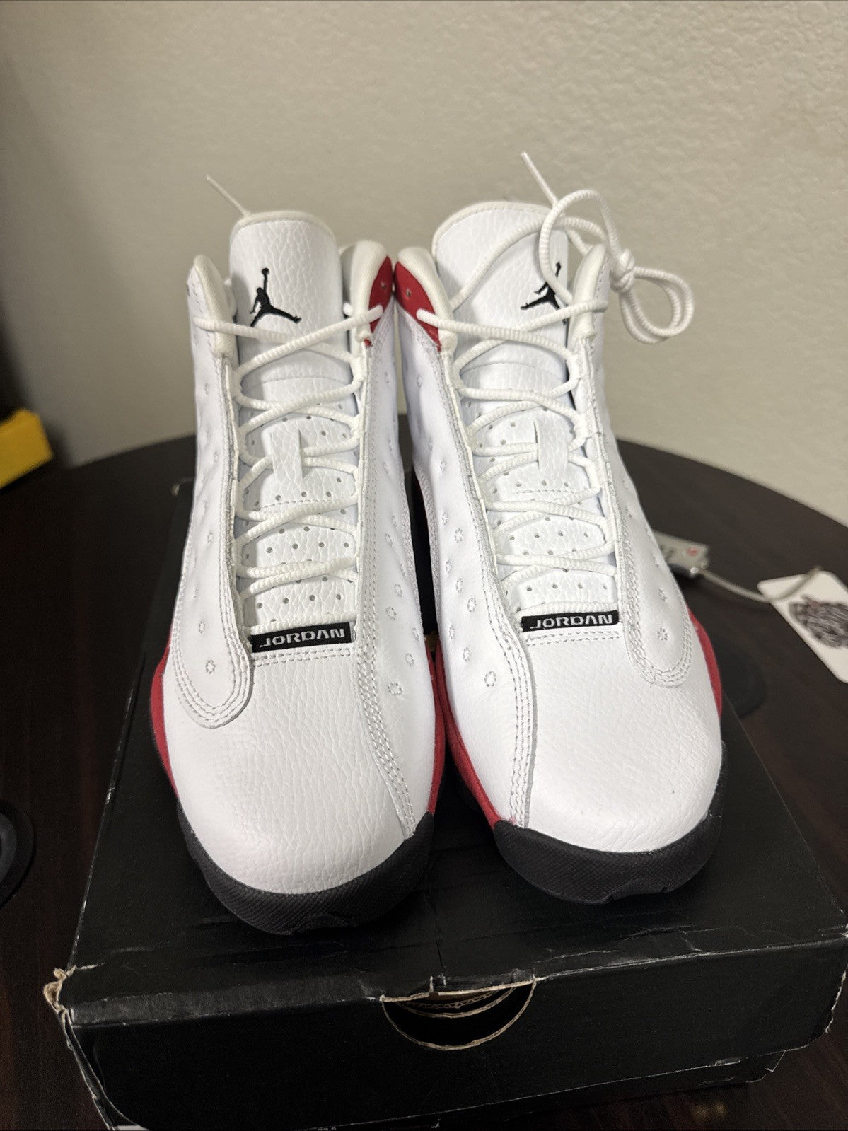 AIR JORDAN 13 RETRO WHITE/BLACK-TRUE RED - Size 5y - product image from the listing.