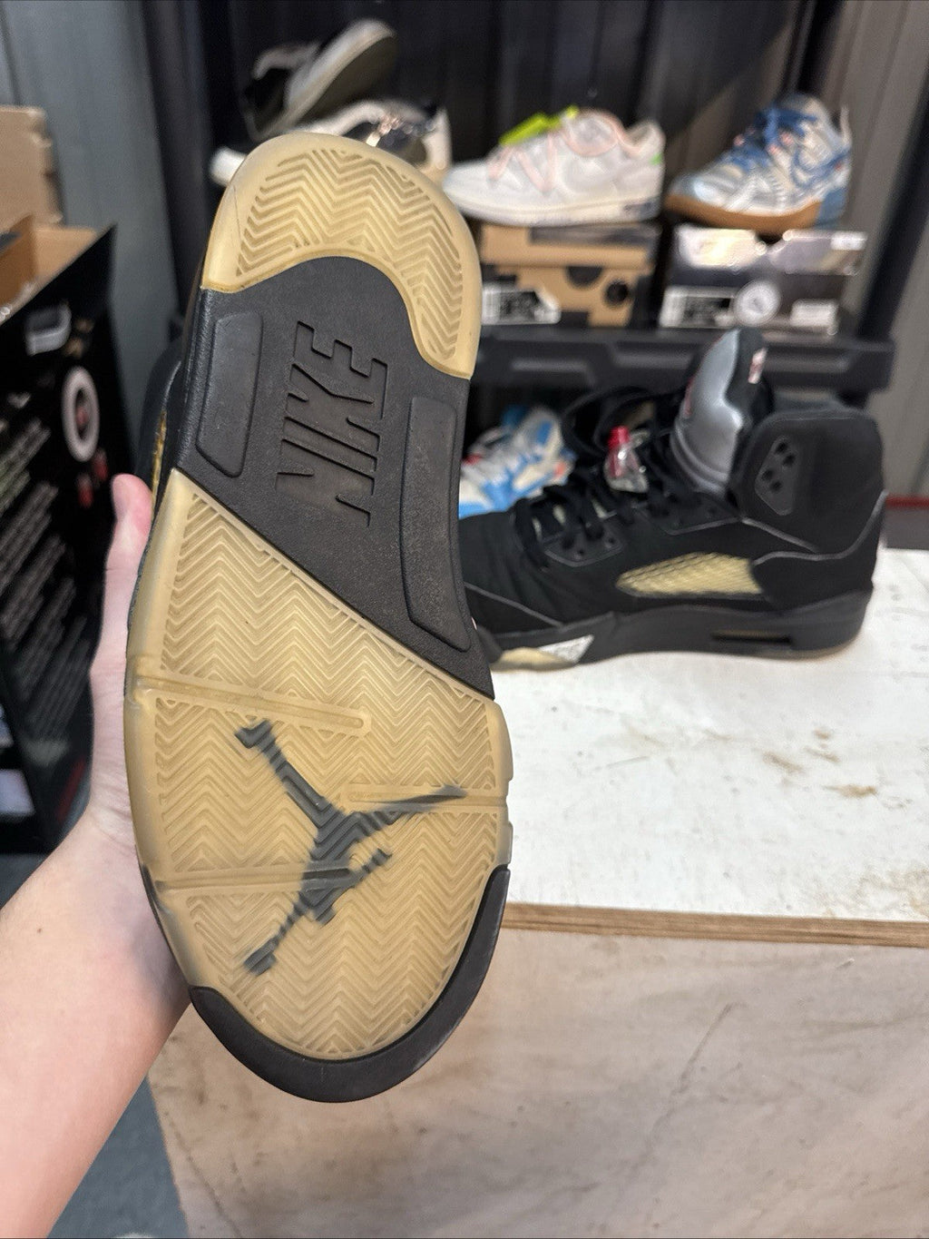 Air Jordan 5 Black Metallic 2016 | No Box - Size 8.5 - product image from the listing.