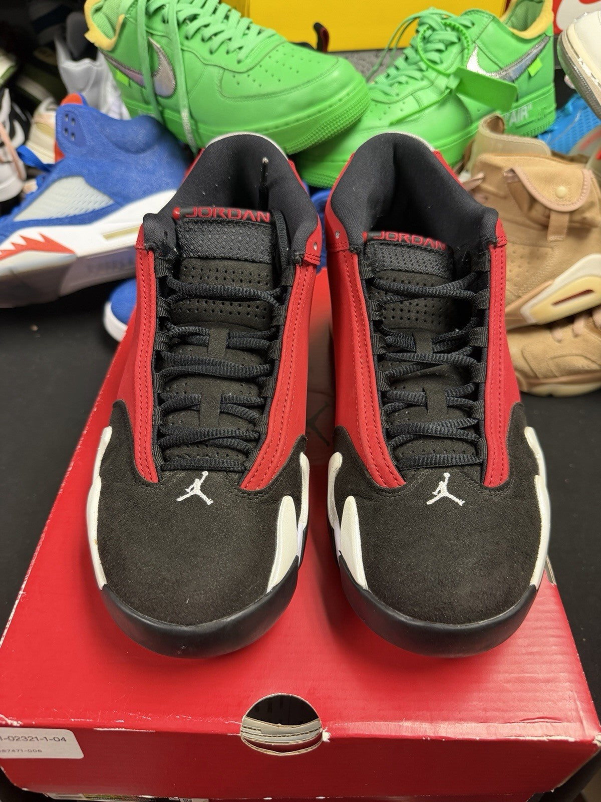 Air Jordan 14 Red Black White - product image from the listing.