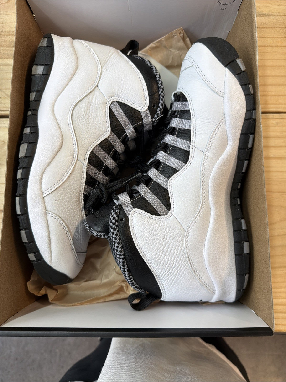Steel (2025) (Pre-Owned) - HJ6779-104-8-PO-2 - (Mod... Size 8 - Jordan 10 Retro OG - product image from the listing.