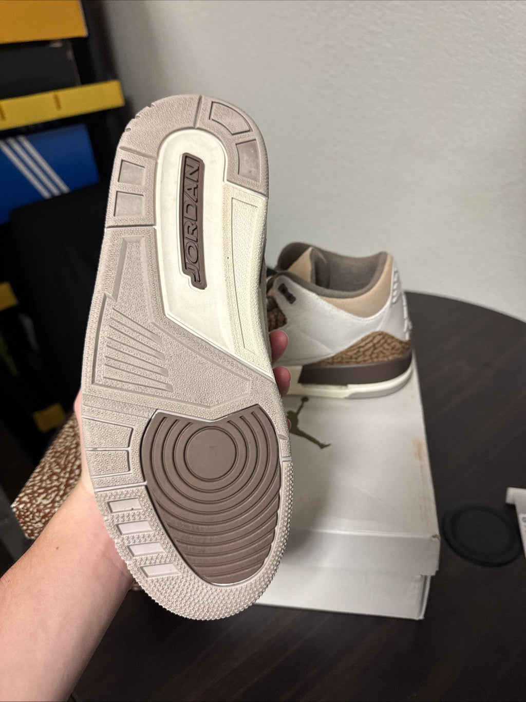 Jordan 3 Retro Low Palomino - Size 10 - product image from the listing.