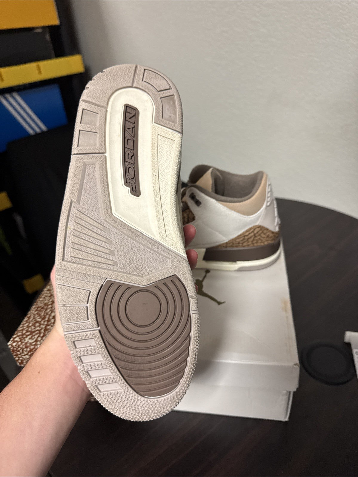 Jordan 3 Retro Low Palomino - Size 10 - product image from the listing.