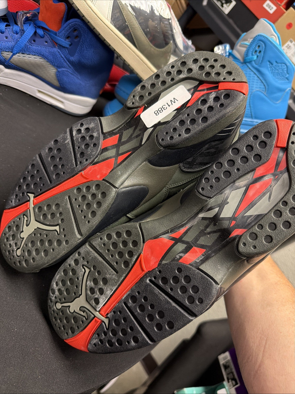 Men's Air Jordan 8 Retro Take Flight Sequoia Shoes 305381 305 BEST PRICE - product image from the listing.
