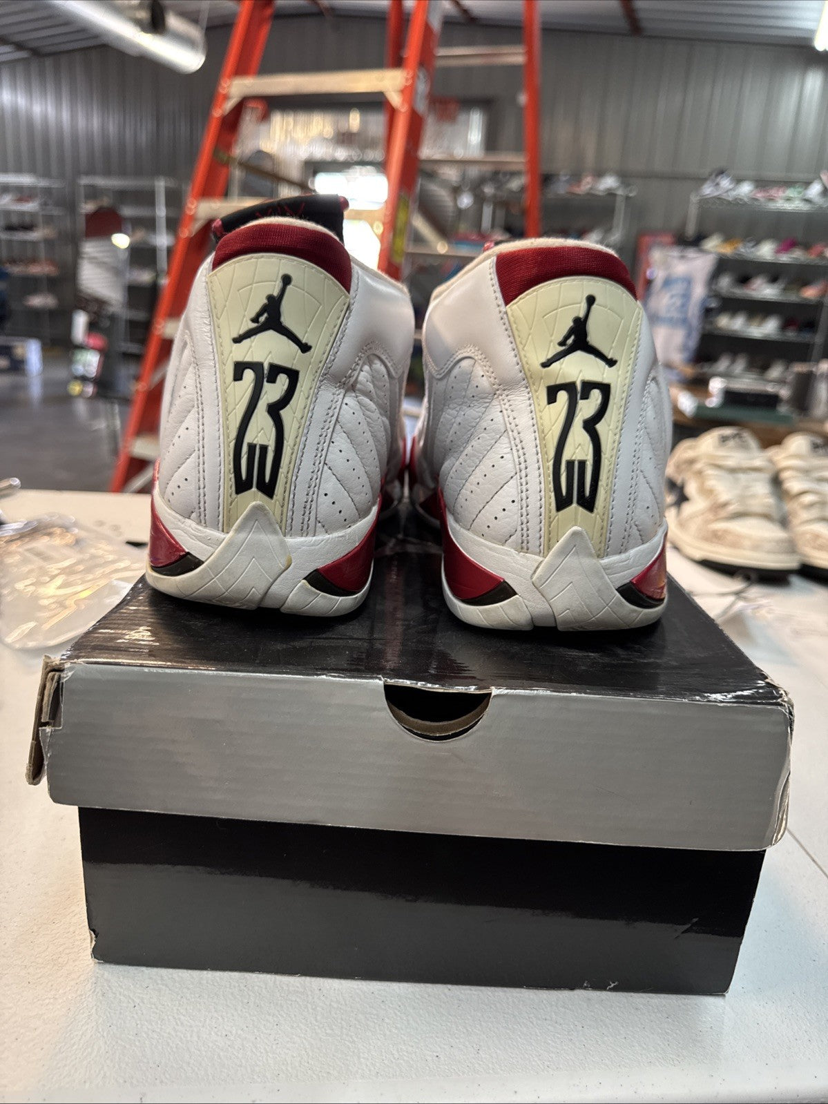 Jordan 14 Retro Candy Cane 2012 - Size 11 - product image from the listing.