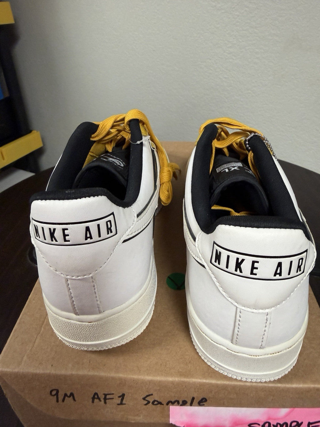 "Dark Sulfur" Nike Air Force 1 Low '07 LV8 CI0061-700 Shoes SAMPLE PAIR!!! - product image from the listing.