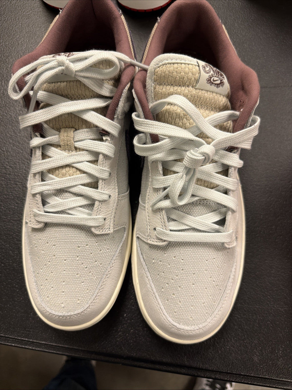 Nike Dunk Low Retro SE Off White/Dark Raisin (IB6752 100) for Men - product image from the listing.