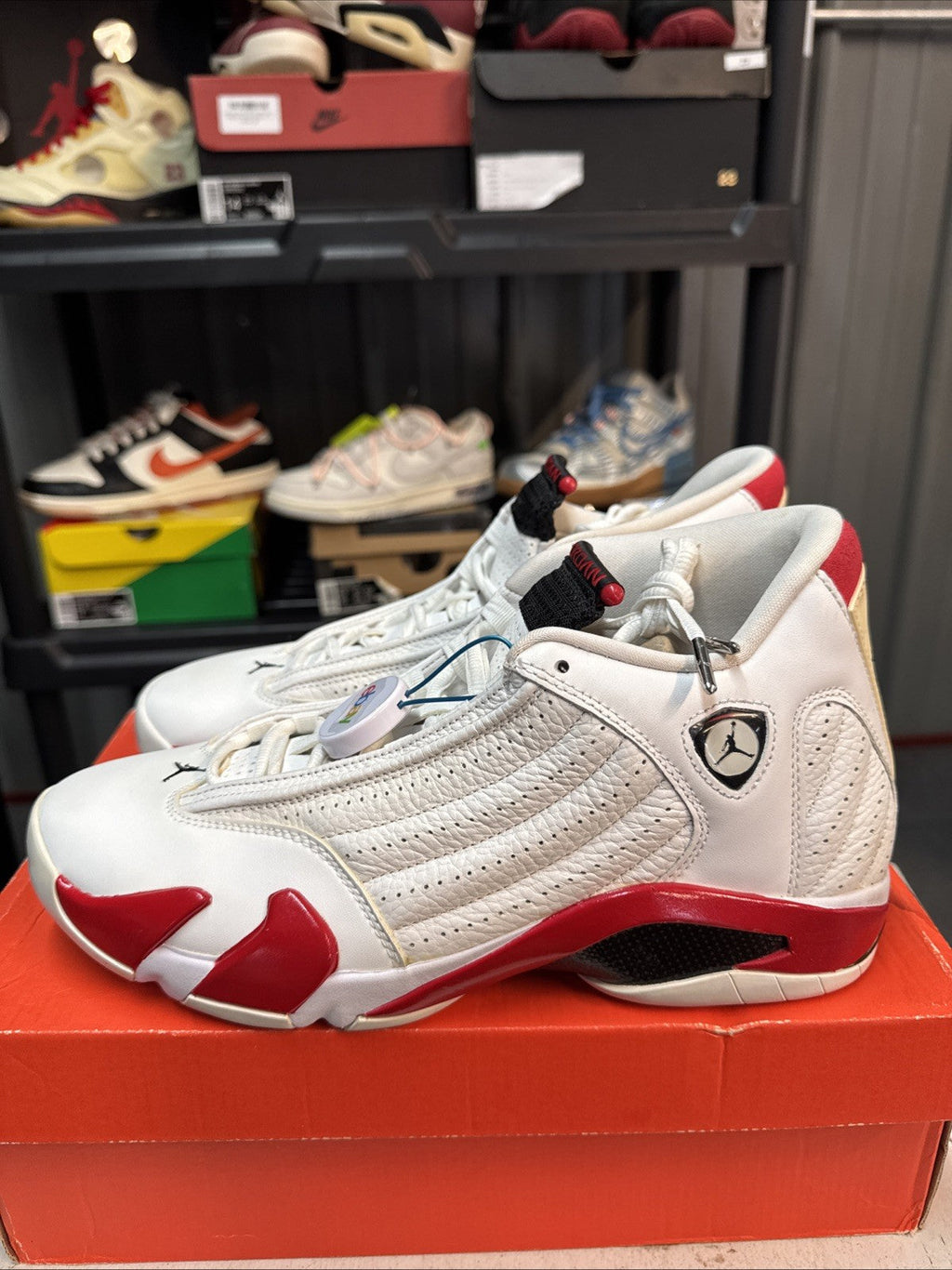Air Jordan 14 Retro 2019 Candy Cane - Size 10.5 - product image from the listing.