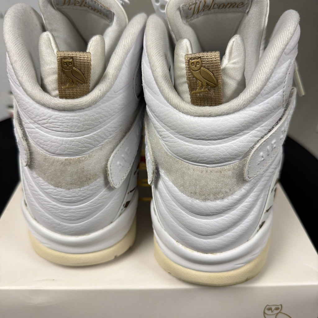OVO x Air Jordan 8 Retro White - Size 13 - product image from the listing.