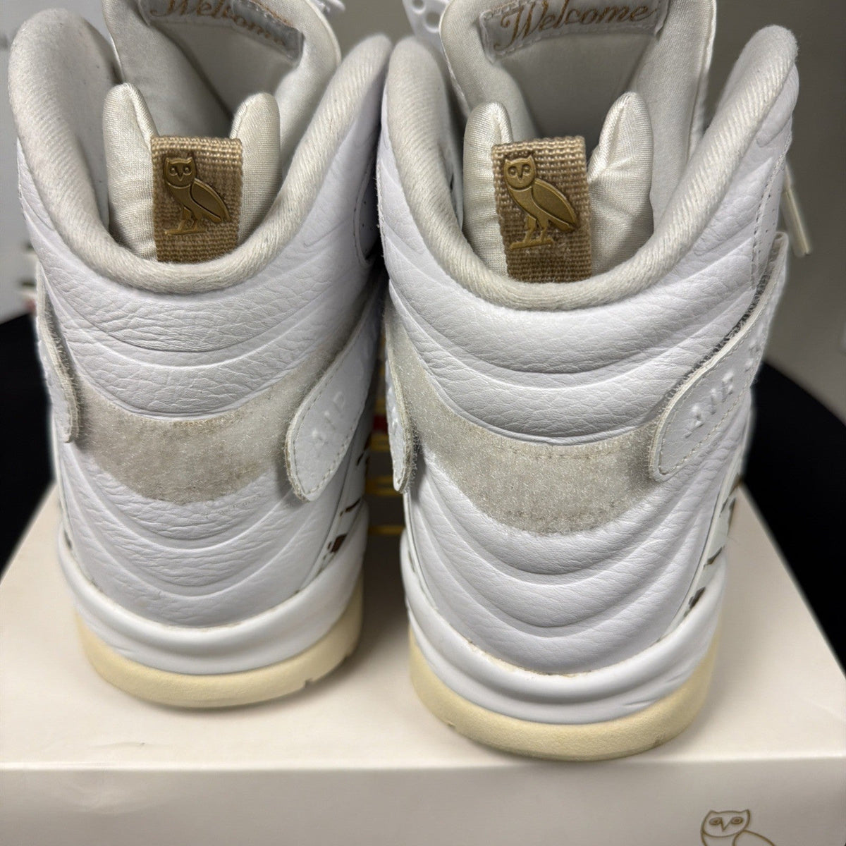OVO x Air Jordan 8 Retro White - Size 13 - product image from the listing.
