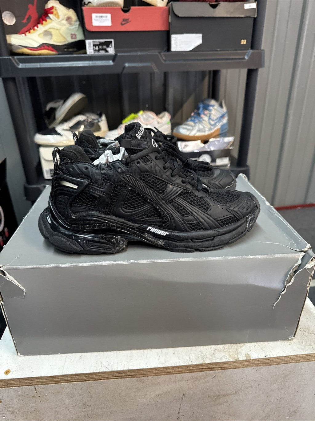 Balenciaga Runner Matte Black 2.0 - Size 12 - product image from the listing.