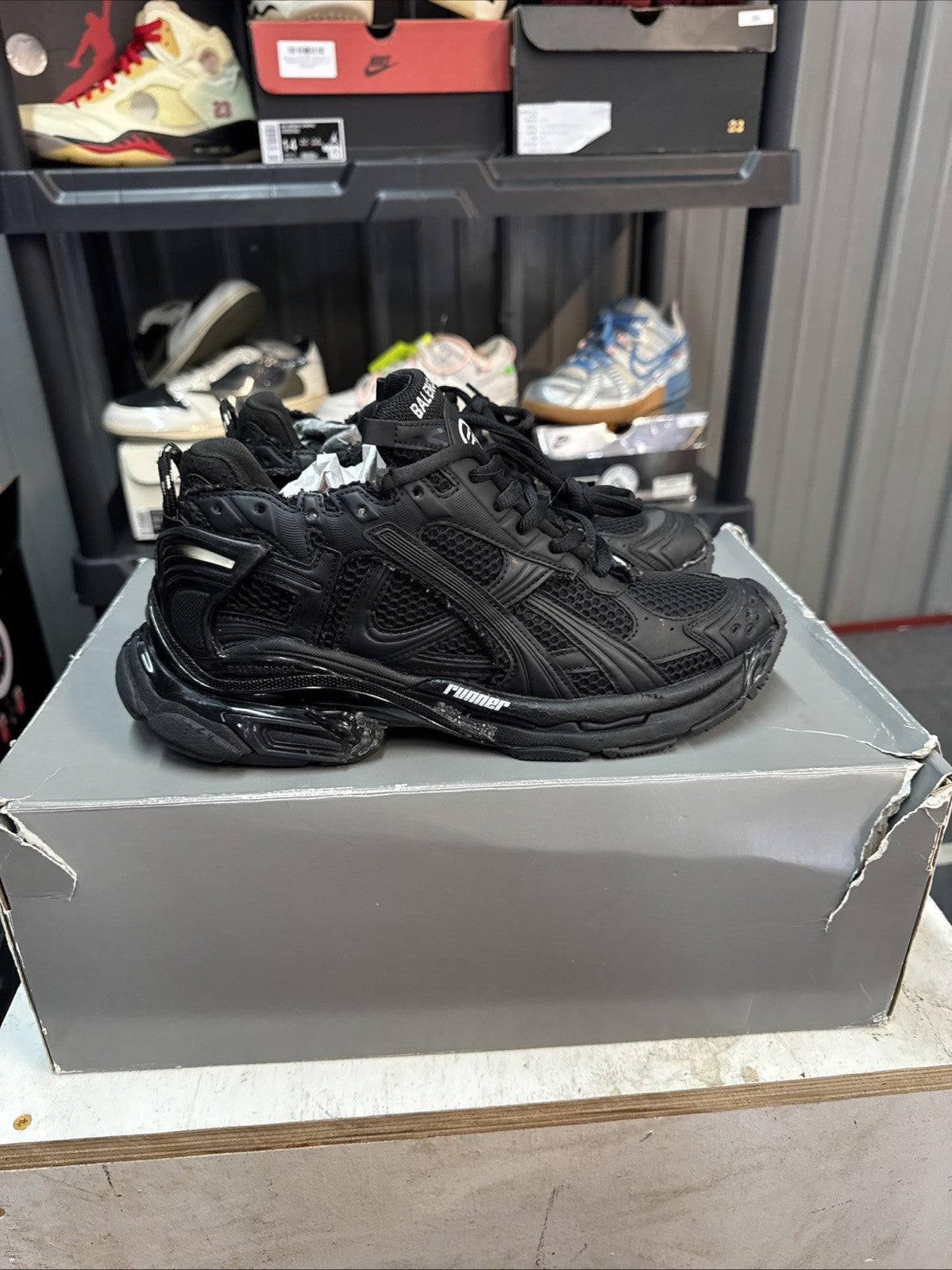Balenciaga Runner Matte Black 2.0 - Size 12 - product image from the listing.