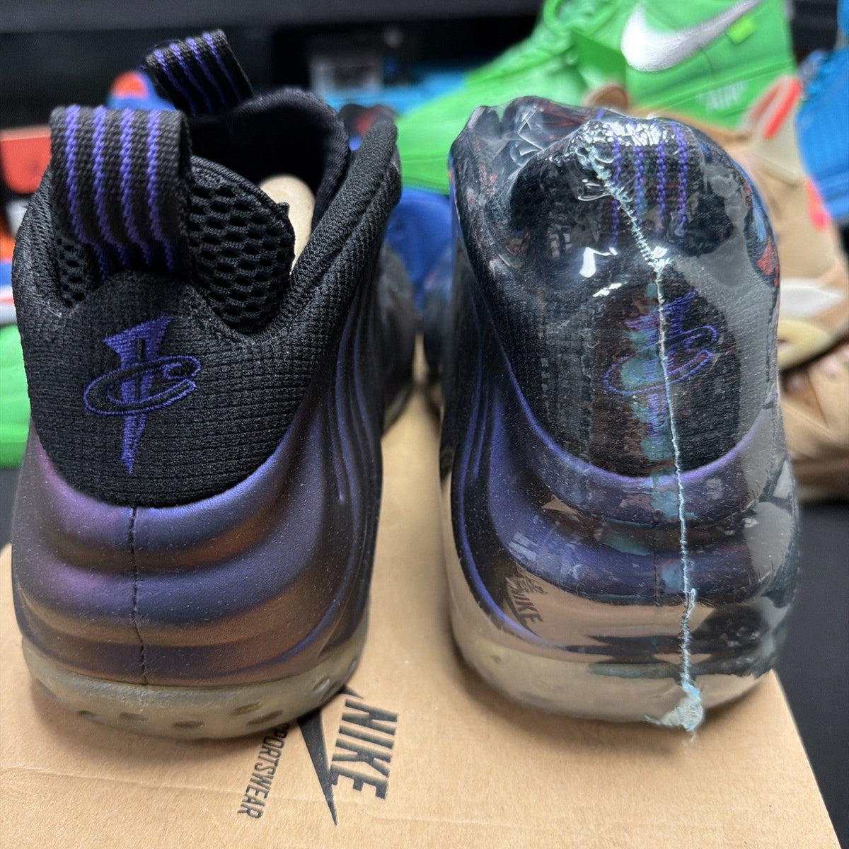 Nike Air Foamposite One 2009 Eggplant 1 Penny Max Zoom Copper Royal - Size 9.5 - product image from the listing.