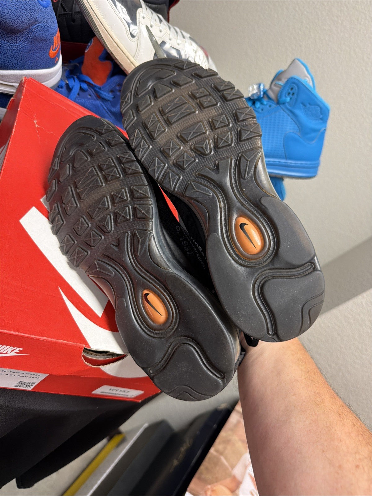 Men's Off-White Nike Air Max 97 Black Size 10 AJ4585-001 Virgil Abloh - product image from the listing.