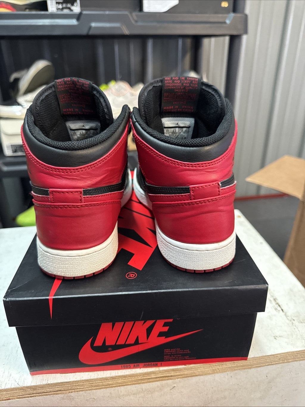 Nike Air Jordan Retro 1 Bred (2013) (GS) - Size 5Y - product image from the listing.