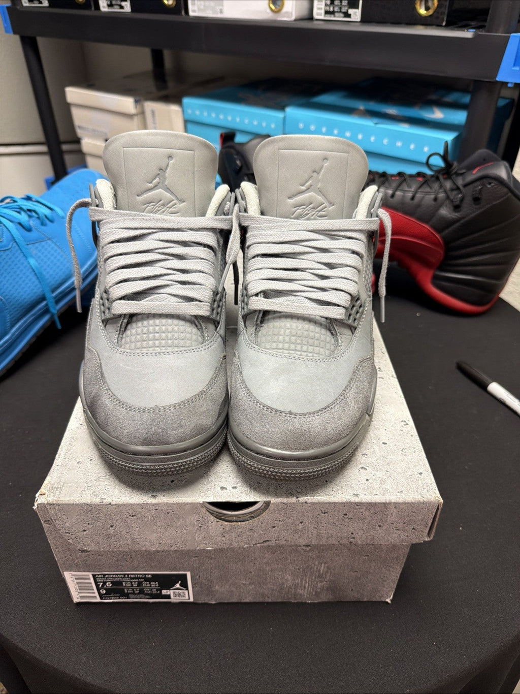 Size 7.5- Air Jordan 4 Retro SE Wet Cement - product image from the listing.