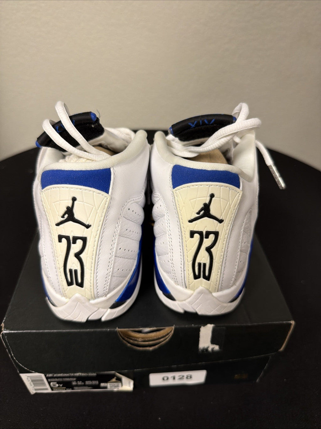 Jordan Jumpman MVP High Black Game Royal - Size 5 (GS) - product image from the listing.