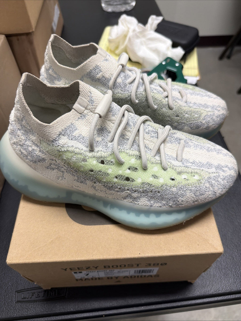 Adidas Yeezy Boost 380 Alien Blue. Brand New with Box. GW0304 - Size 7 - product image from the listing.