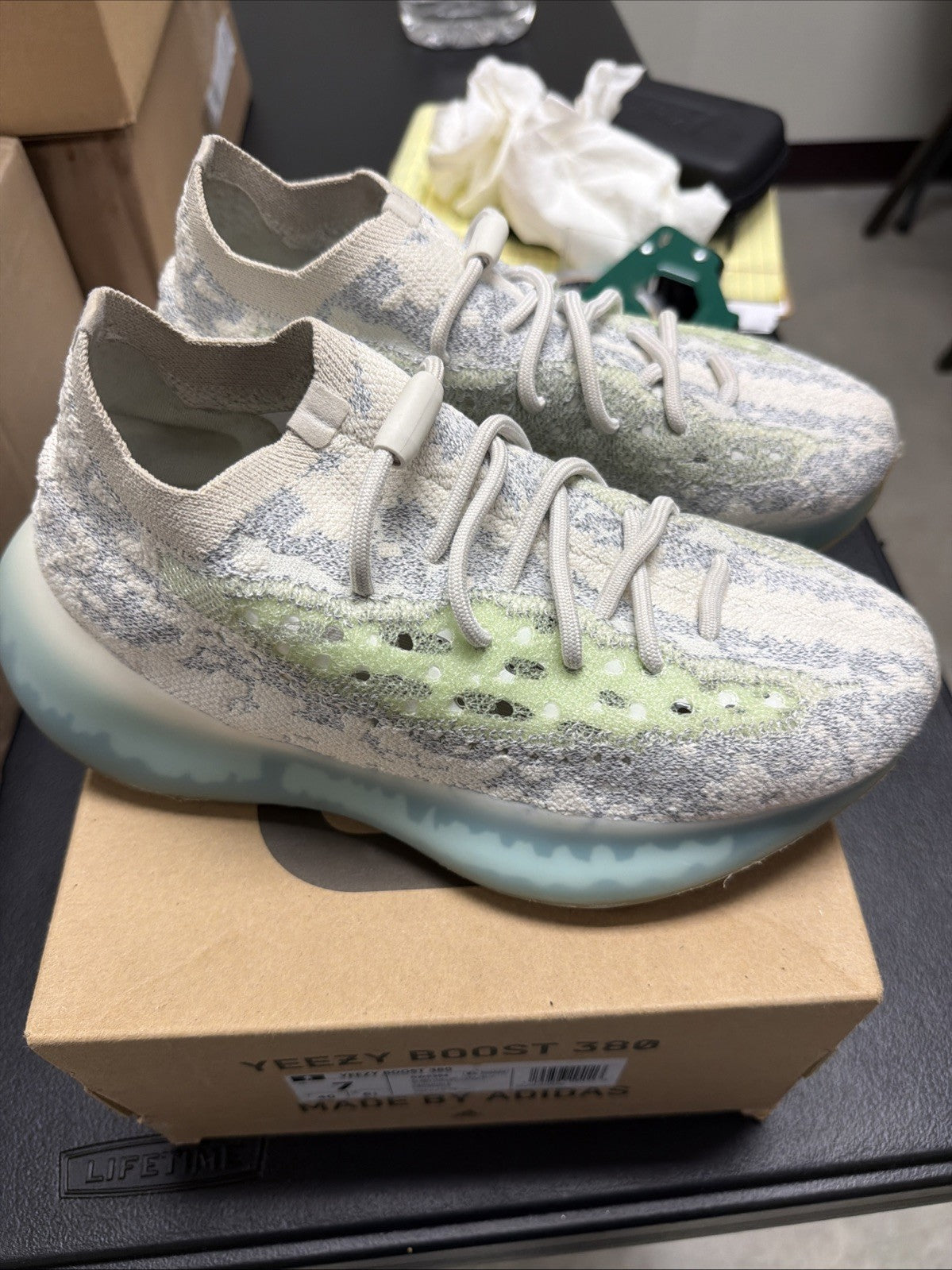 Adidas Yeezy Boost 380 Alien Blue. Brand New with Box. GW0304 - Size 7 - product image from the listing.