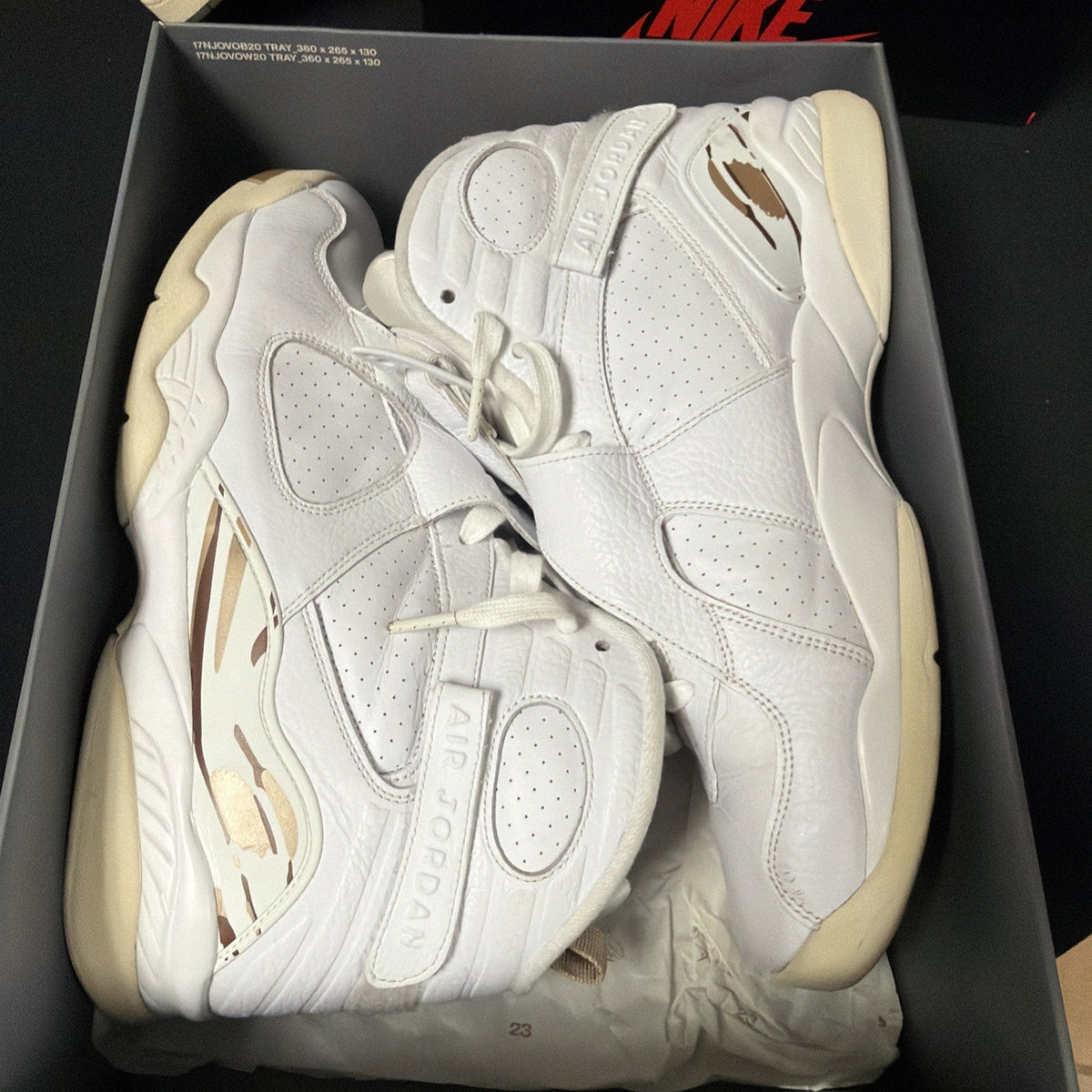 OVO x Air Jordan 8 Retro White - Size 13 - product image from the listing.