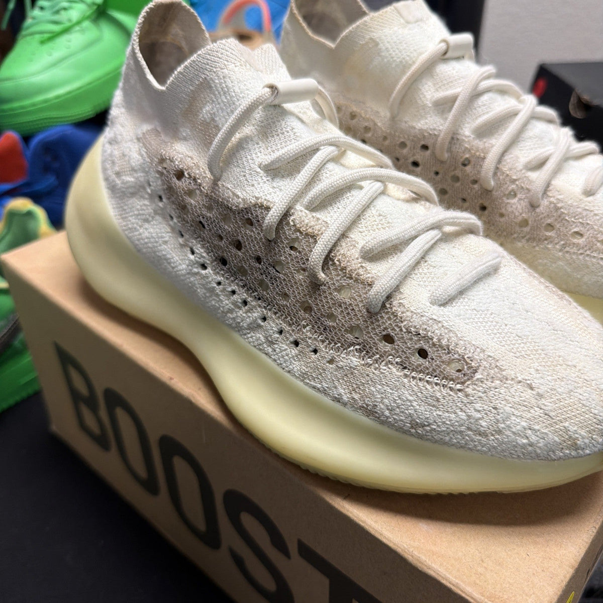 adidas Yeezy Boost 380 Calcite Glow (227) - Size 9 - product image from the listing.
