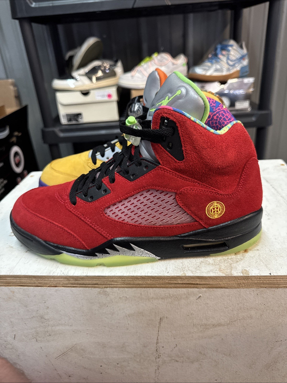 "What The" Size 12 - Air Jordan 5 | No Box - product image from the listing.