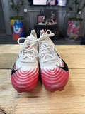 Nike Vapor Elite 1 Football Cleats White University Red - Size 8 - product image from the listing.