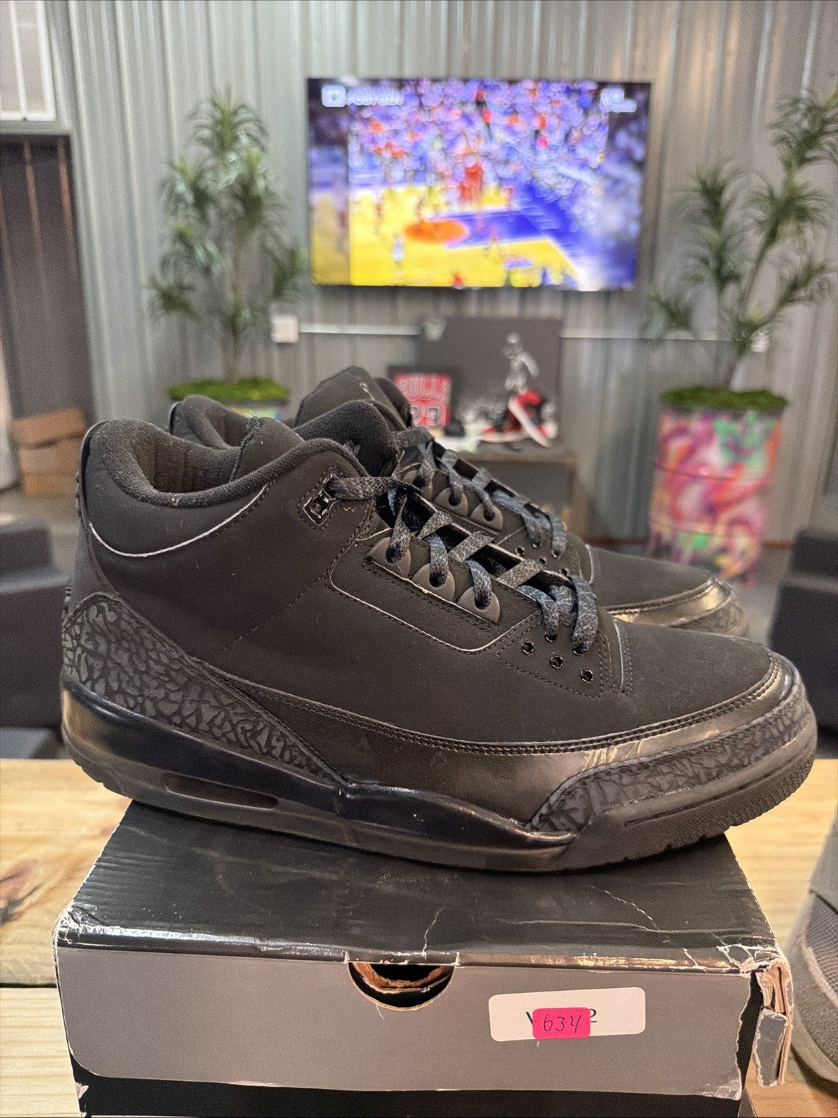 Air Jordan 3 Retro Black Cat - Size 13 - product image from the listing.