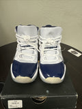 XI Retro Youth Win Like 82 White Blue Size 5Y | Worn Once - Nike Air Jordan 11 - product image from the listing.