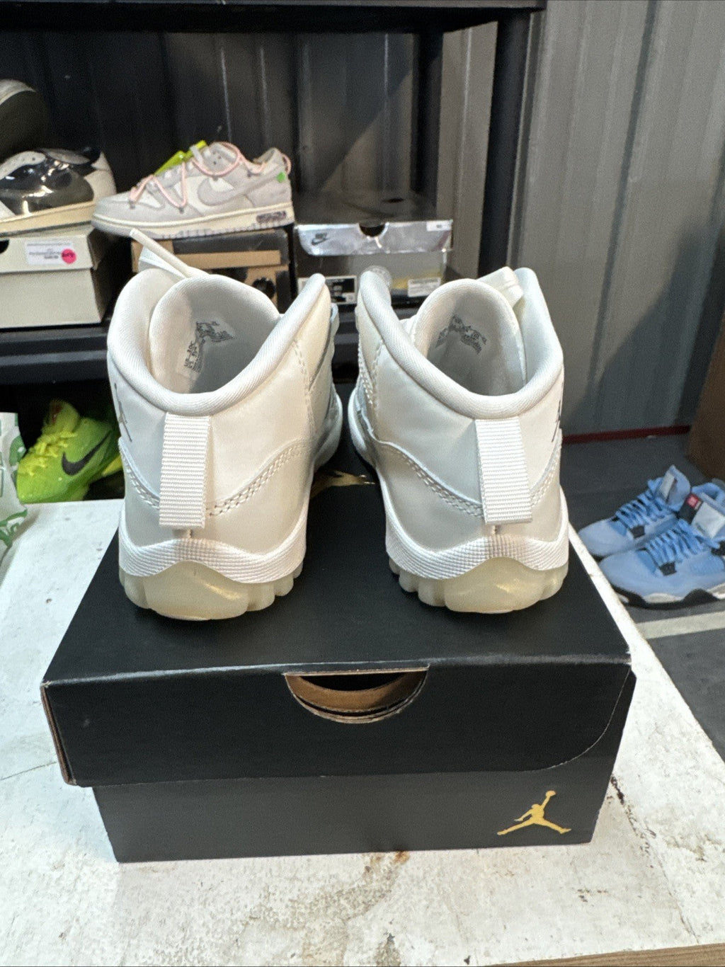 Jordan 11 Retro (TD) Shoes DO3856 110 Sail/Pearl/Grey/White Sz - Size 10c - product image from the listing.