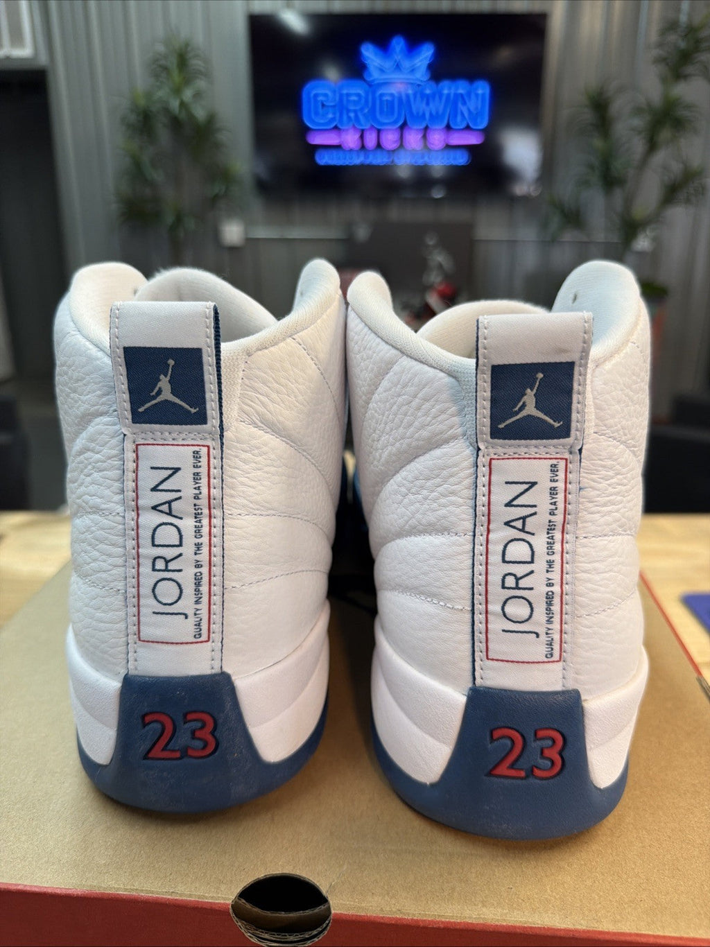 French Blue Size 14 - Jordan 12 - product image from the listing.