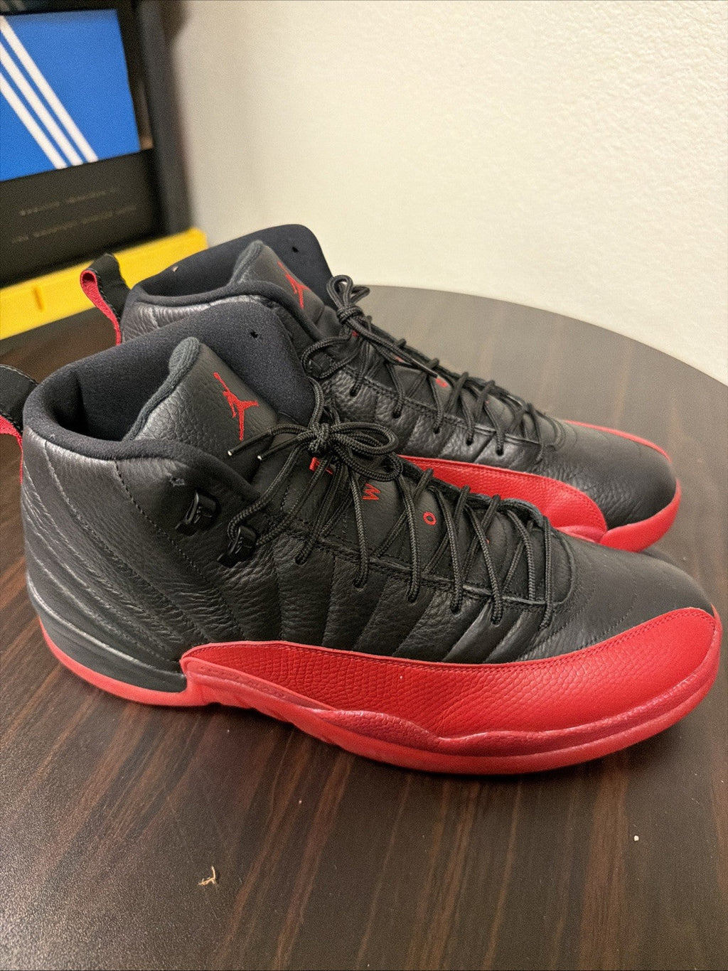 Flu Game (2016) Player Exclusive. Only 1 Of 24 Pairs - Jordan 12 Retro - product image from the listing.