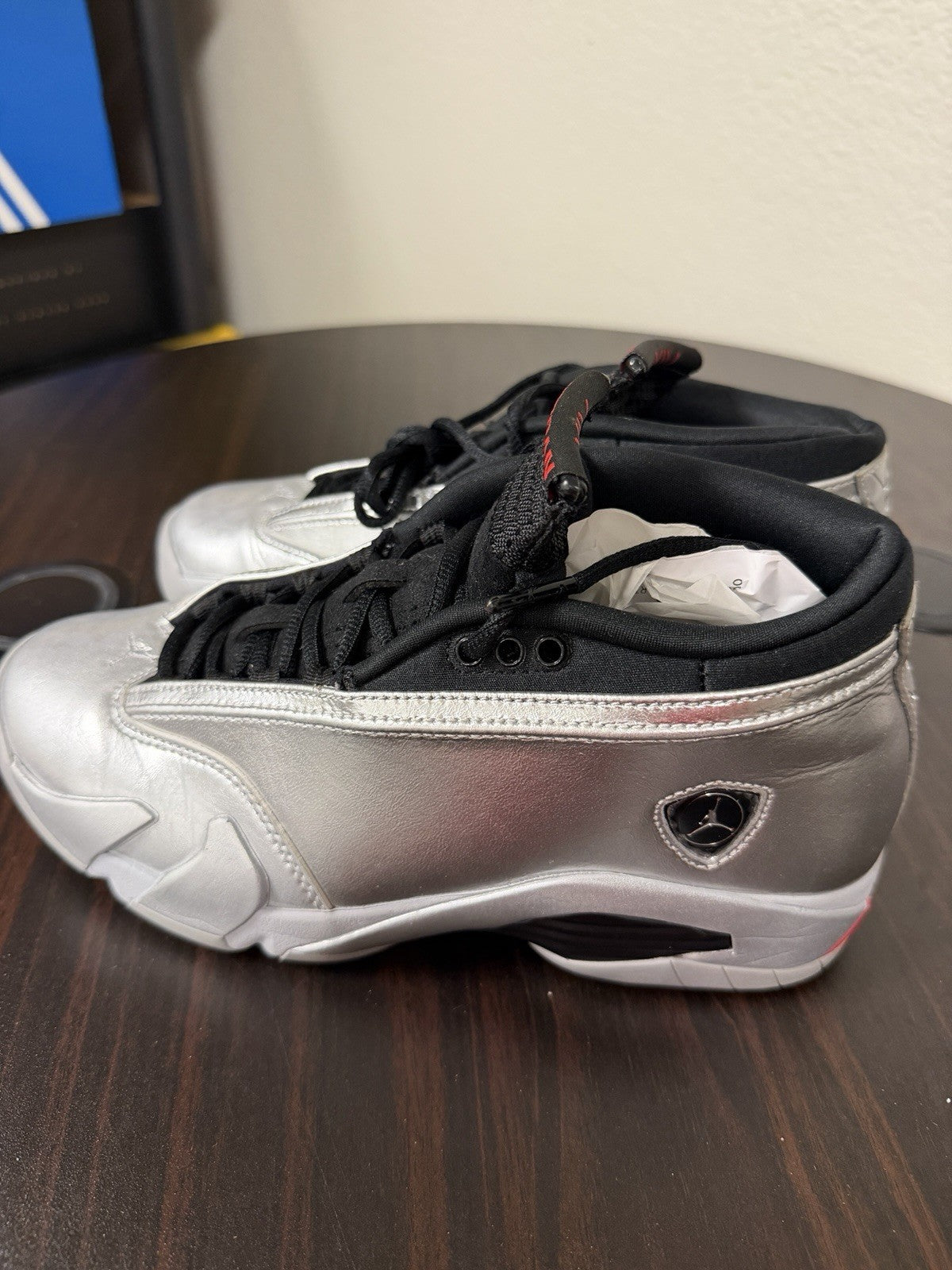 Air Jordan 14 Retro Low Metallic Silver W - Size 8 - product image from the listing.