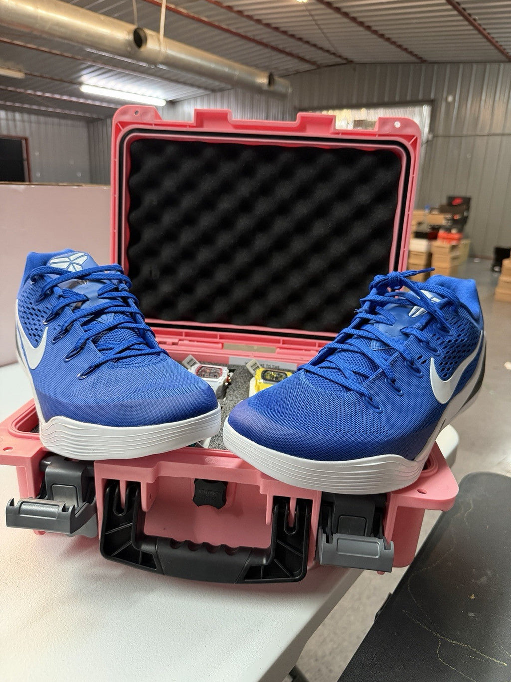 Nike Kobe 9 Elite Low EM Protro Game Royal White (NO LID) IH1401-400 - Size 15 - product image from the listing.