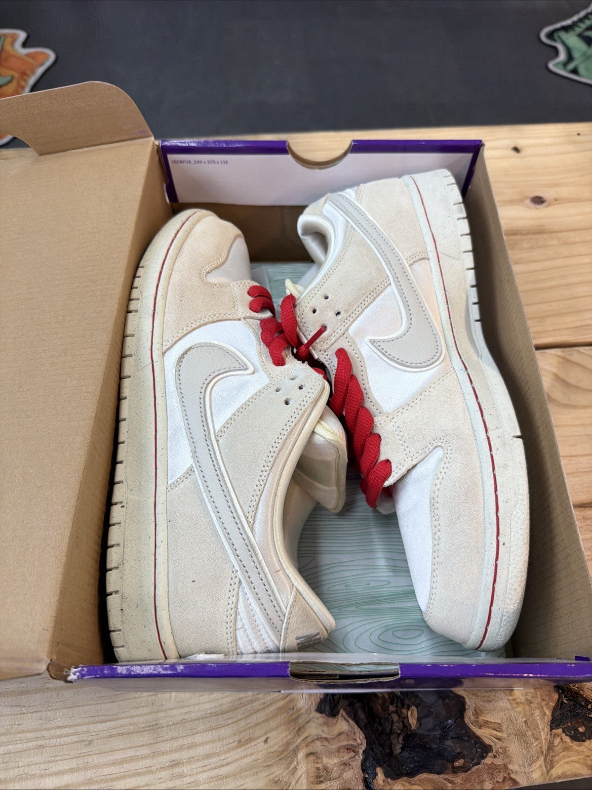 Size 12 - Nike SB Dunk Low PRM City of Love Coconut Milk (FZ5654-100) for Men - product image from the listing.