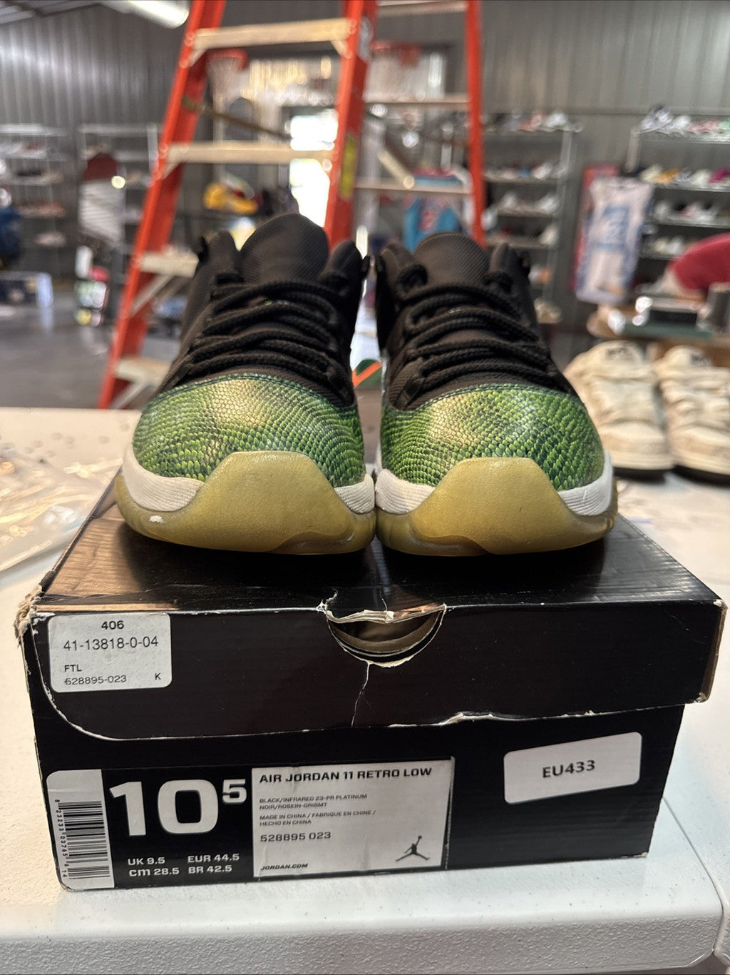 Jordan 11 Retro Low Snake 2014 | Replacement Box - Size 10.5 - product image from the listing.