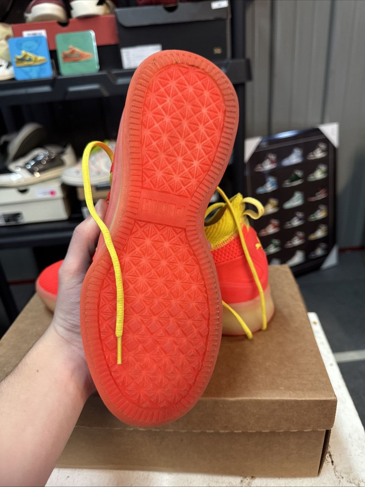 Puma Clyde Court Disrupt Red Blast | Replacement Box - Size 9 - product image from the listing.