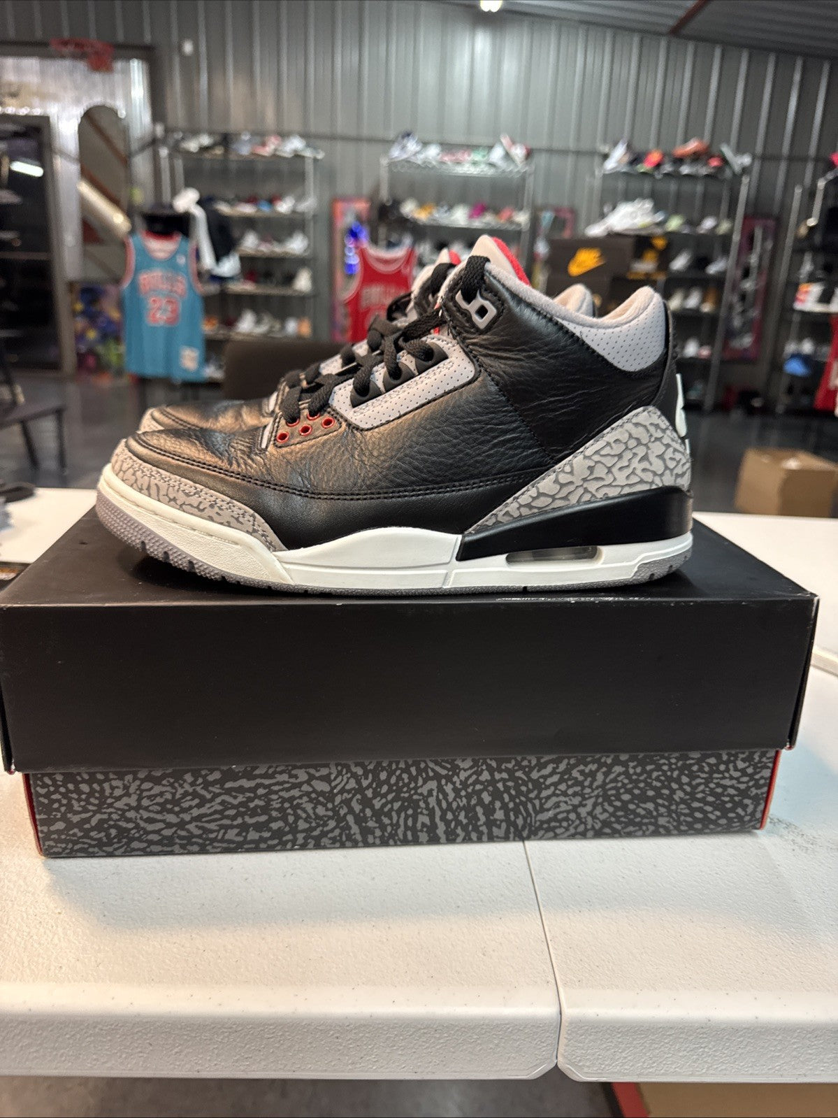 Air Jordan 3 Retro OG 2024 Black Cement - Size 8 - product image from the listing.